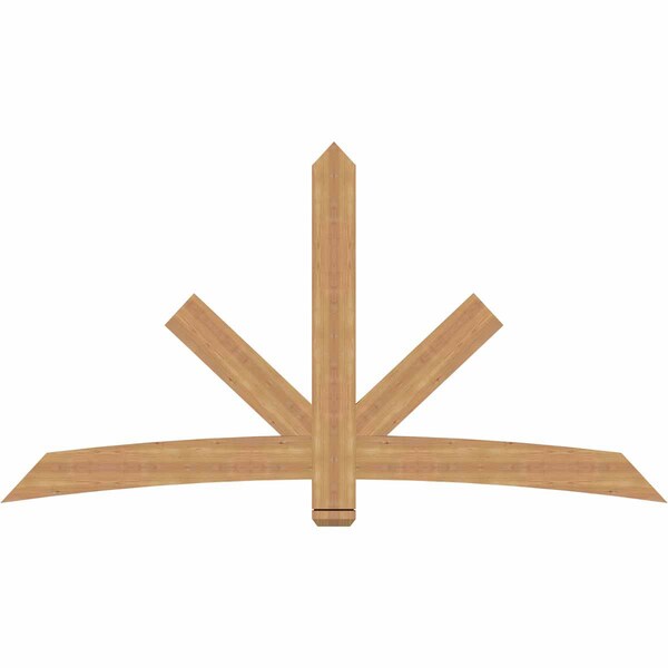 Ekena Millwork Alberta Smooth Timber Gable Bracket, Western Red Cedar, 84"W x 45"H x 1 1/2"D x 5 1/2"F, 13/12 Pitch GBW084X45X0206ALB00SWR - main